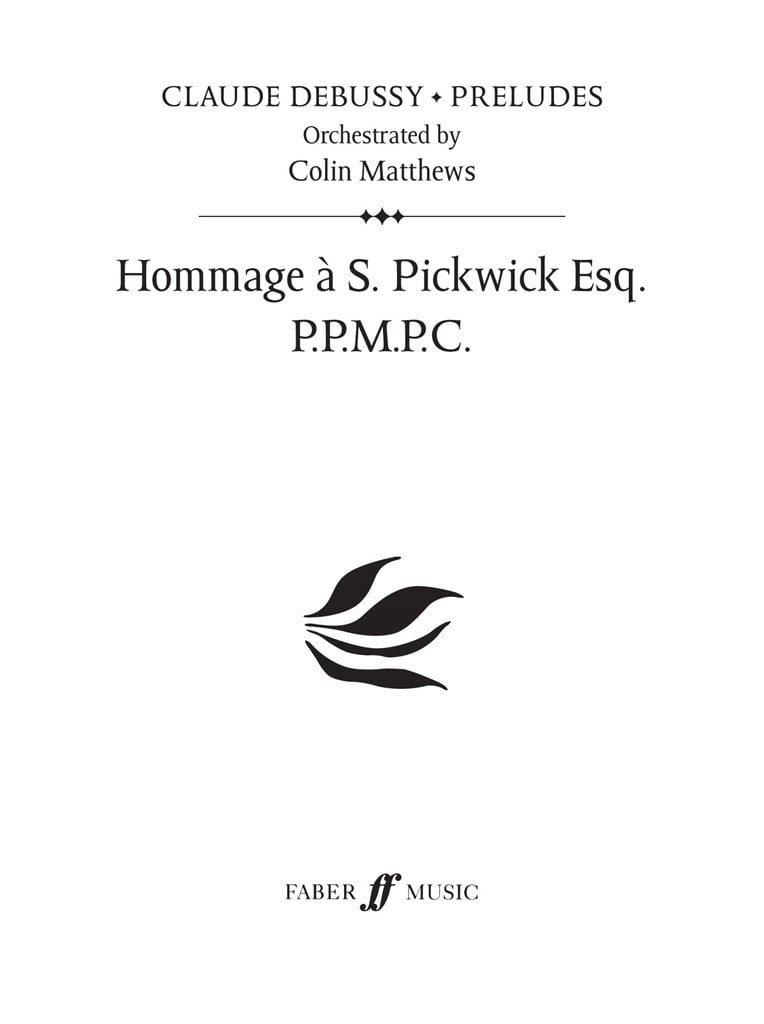 Hommage a S. Pickwick Esq. (Prelude 6)